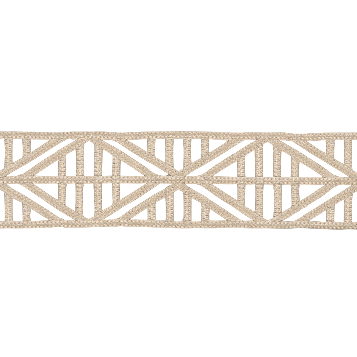 Purchase 86280 | Diamond Lattice, Taupe - Schumacher Trim