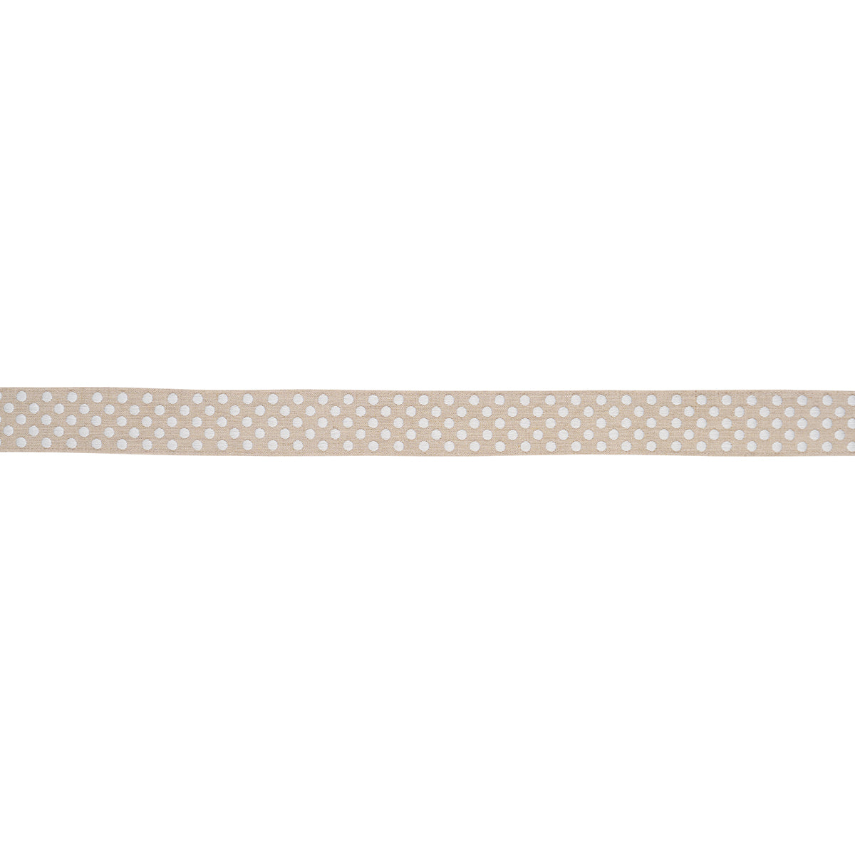 Purchase 86290 | Dotted Embroidered Tape, Natural - Schumacher Trim