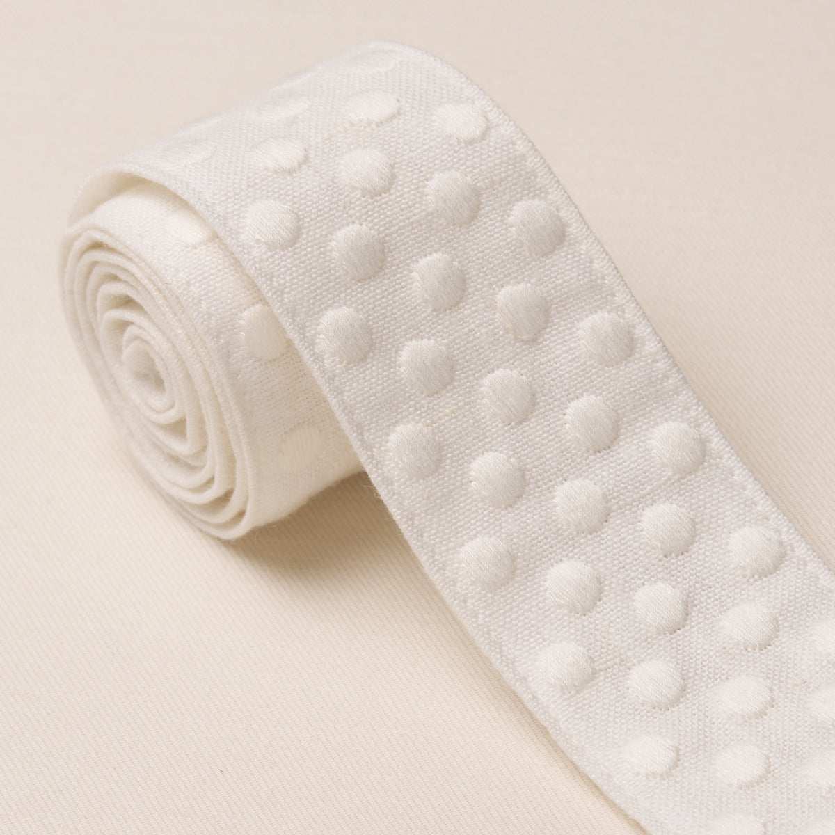Purchase 86291 | Dotted Embroidered Tape, Ivory - Schumacher Trim