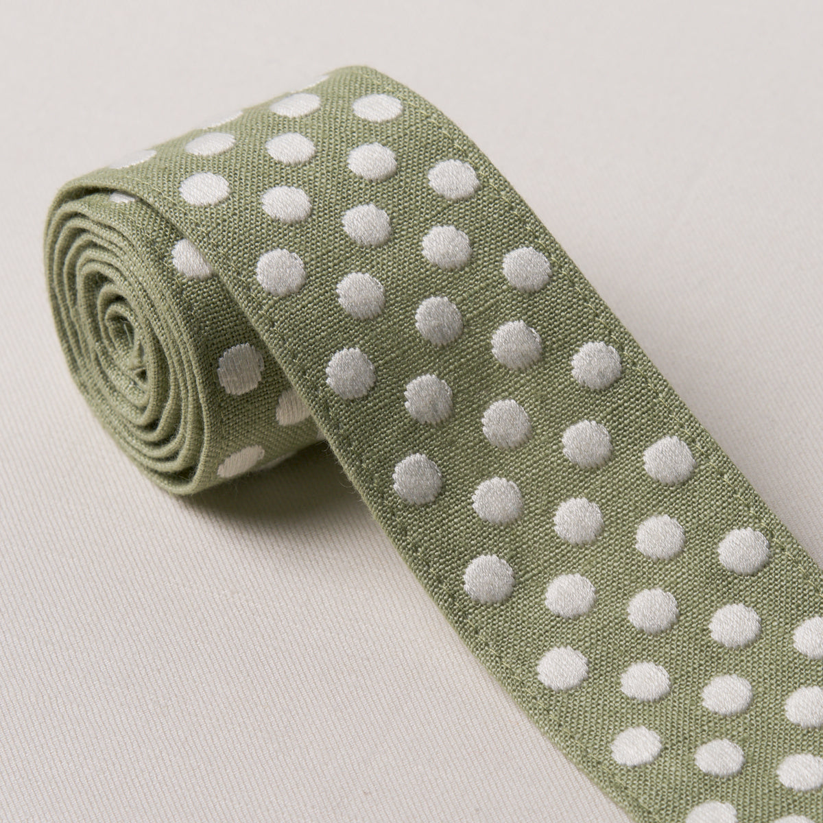 Purchase 86293 | Dotted Embroidered Tape, Sage - Schumacher Trim