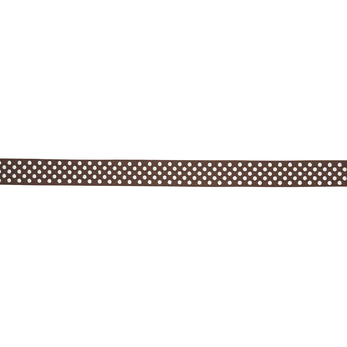 Purchase 86294 | Dotted Embroidered Tape, Brown - Schumacher Trim