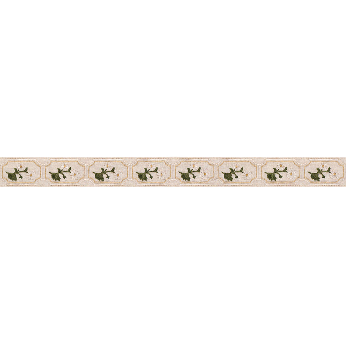 Purchase 86300 | Jolie Hand Embroidered Tape, Neutral - Schumacher Trim