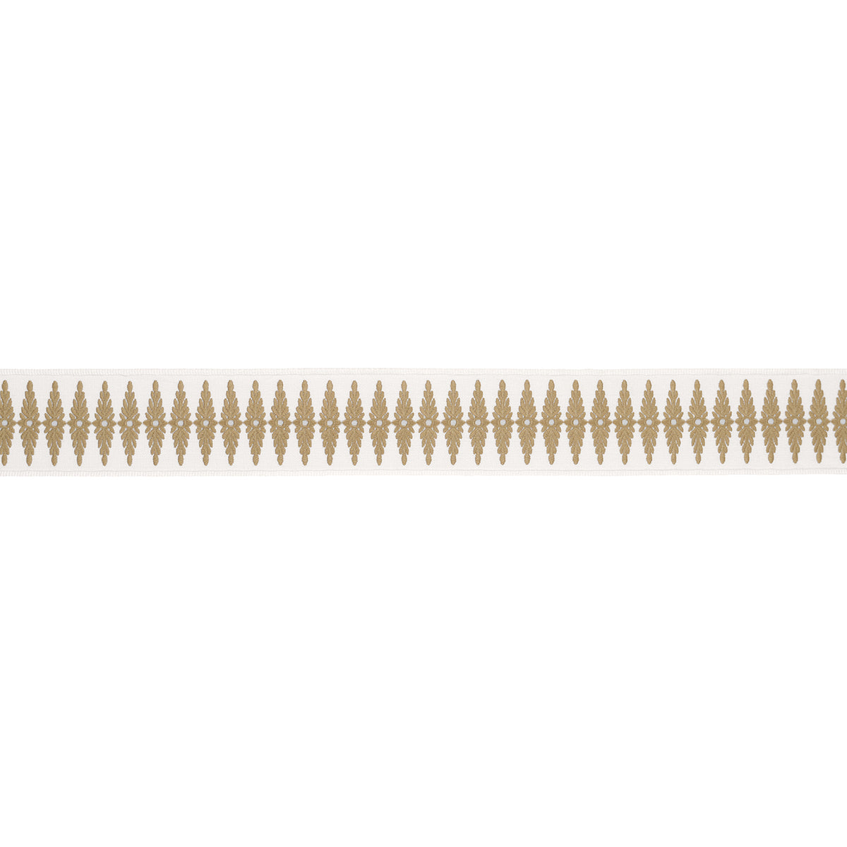 Purchase 86321 | Genevieve Embroidered Tape, Neutral - Schumacher Trim