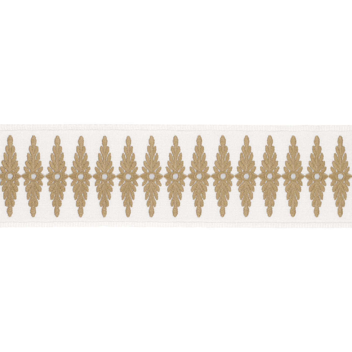 Purchase 86321 | Genevieve Embroidered Tape, Neutral - Schumacher Trim