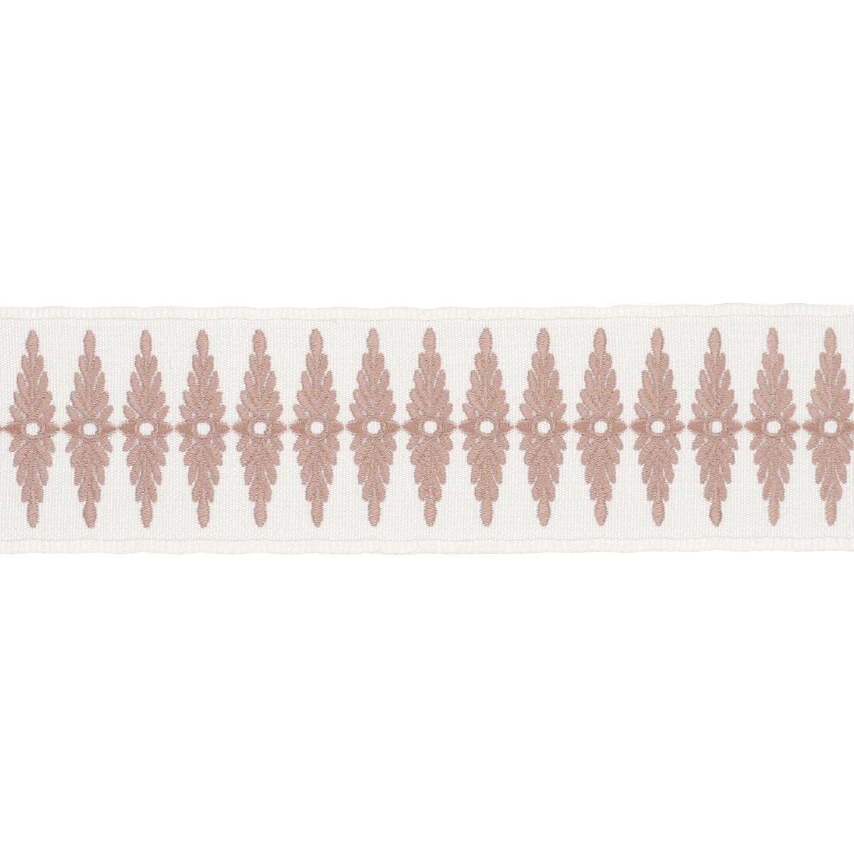 Purchase 86322 | Genevieve Embroidered Tape, Blush - Schumacher Trim