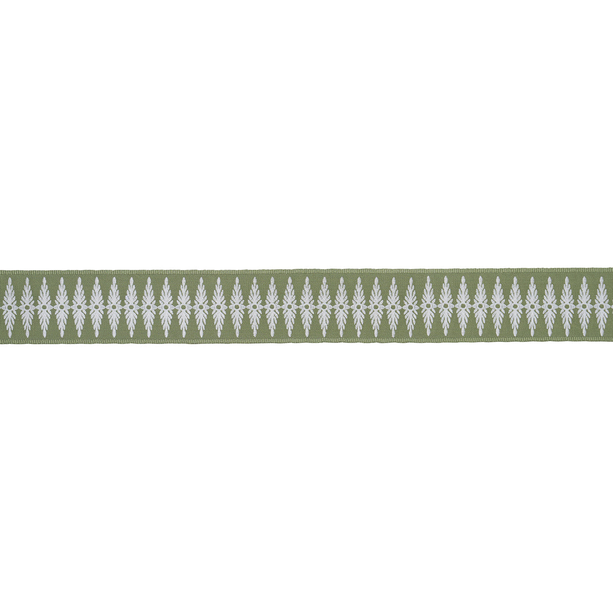 Purchase 86324 | Genevieve Embroidered Tape, Green - Schumacher Trim
