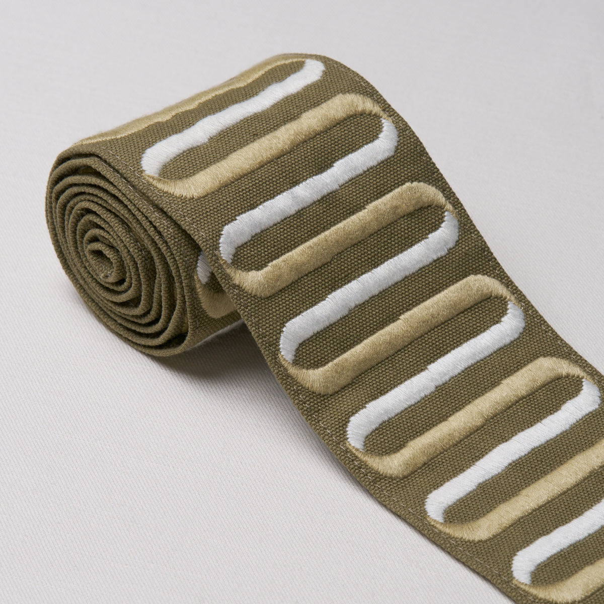 Purchase 86340 | Ribbon Tape, Olive - Schumacher Trim