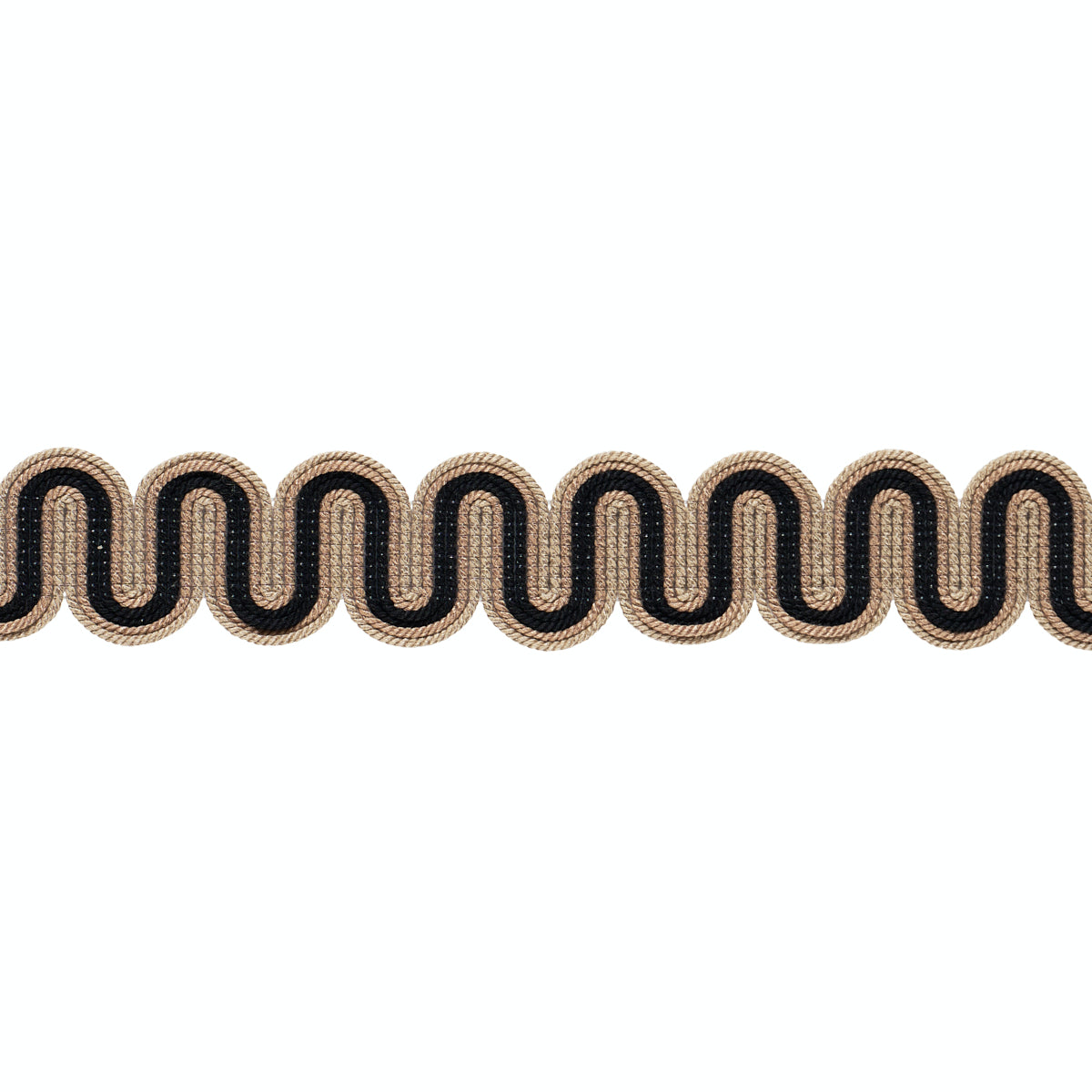 Purchase 86360 | Winding River Tape, Black & Camel - Schumacher Trim