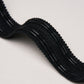 Purchase 86380 | Leather Cord Tape, Noir - Schumacher Trim