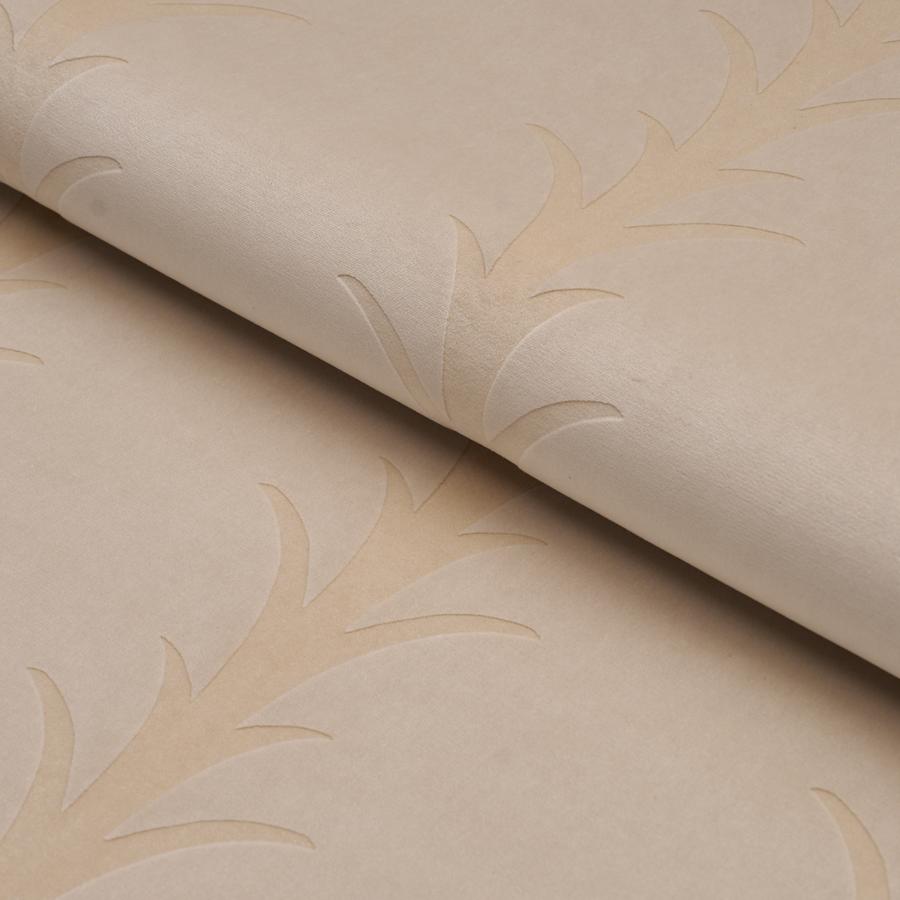 Purchase 86450 | Acanthus Stripe Velvet, Mistral Sand - Schumacher Fabric