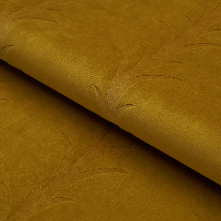 Purchase 86451 | Acanthus Stripe Velvet, Olive - Schumacher Fabric