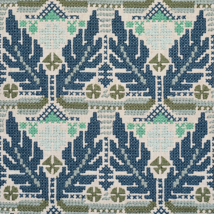 Purchase 86550 | Ayla Embroidery, Ocean - Schumacher Fabric