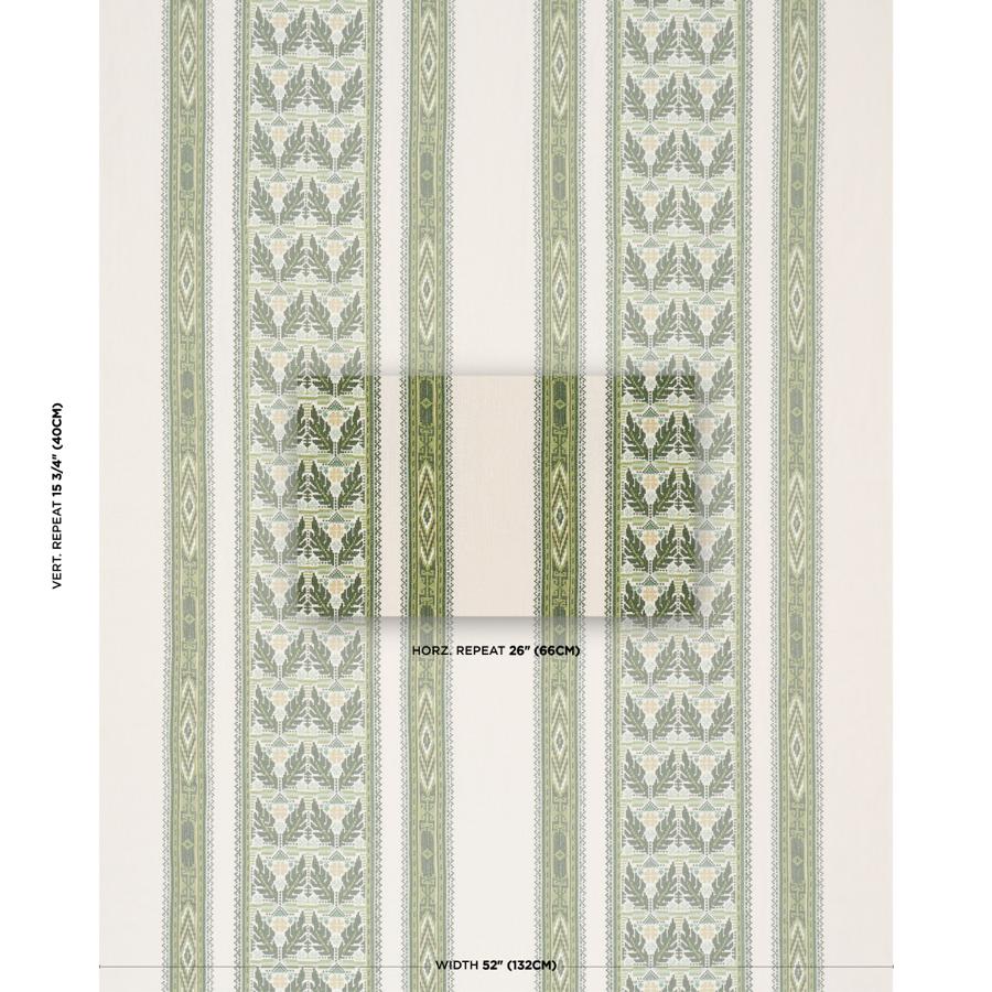 Purchase 86551 | Ayla Embroidery, Green - Schumacher Fabric