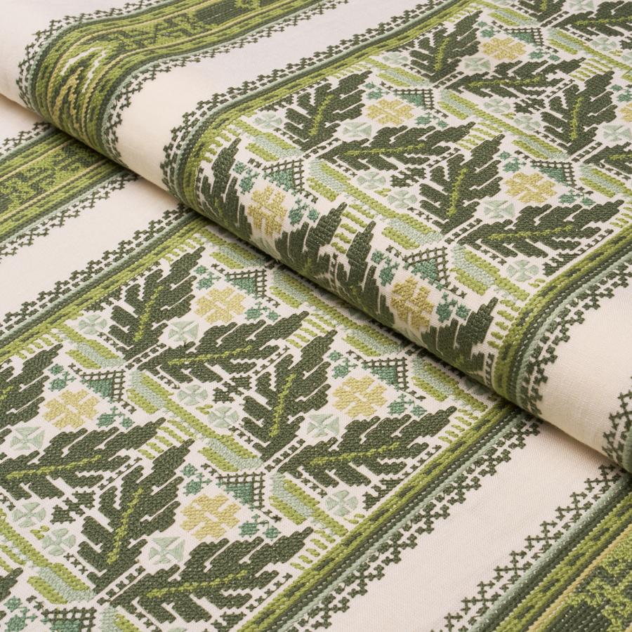 Purchase 86551 | Ayla Embroidery, Green - Schumacher Fabric