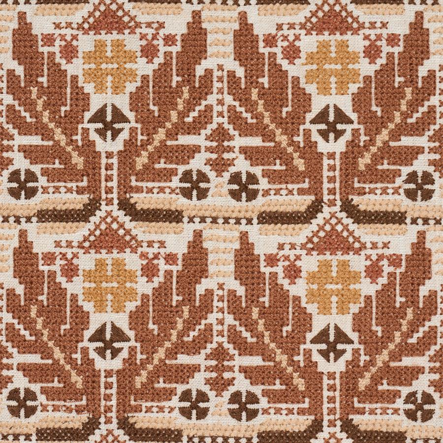 Purchase 86552 | Ayla Embroidery, Spice - Schumacher Fabric