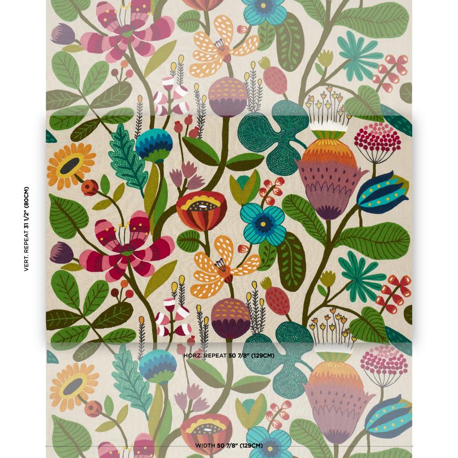 Purchase 86570 | Modern Botanical Embroidery, Paradise - Schumacher Fabric