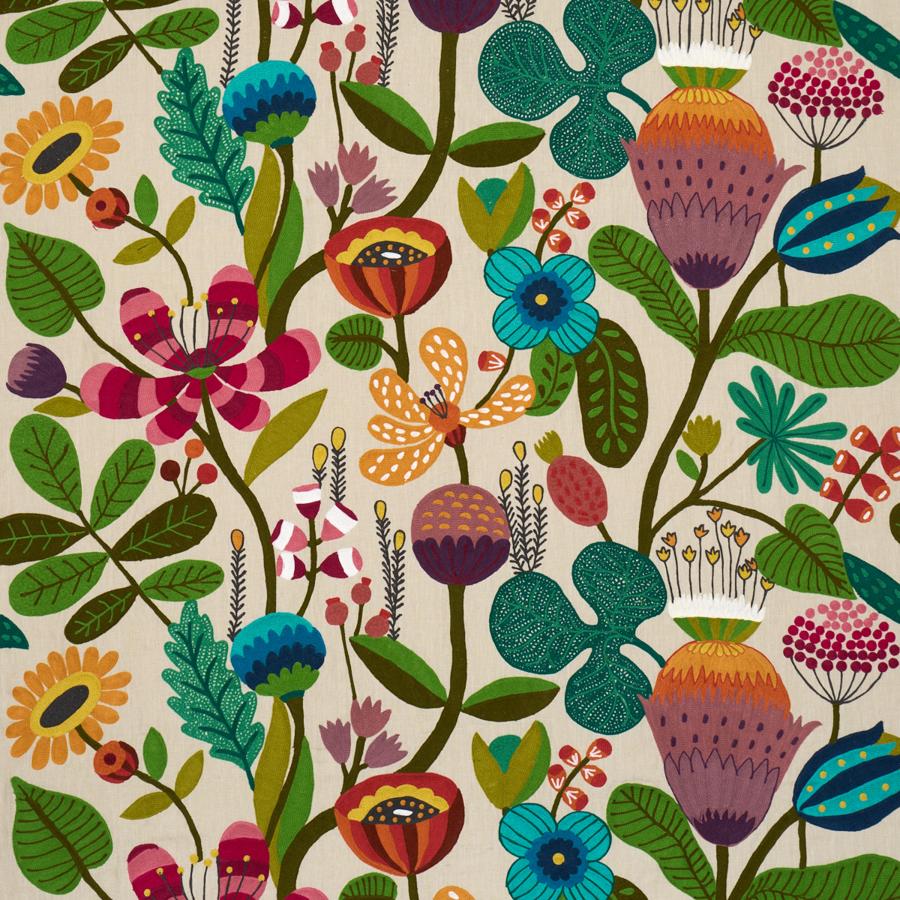 Purchase 86570 | Modern Botanical Embroidery, Paradise - Schumacher Fabric