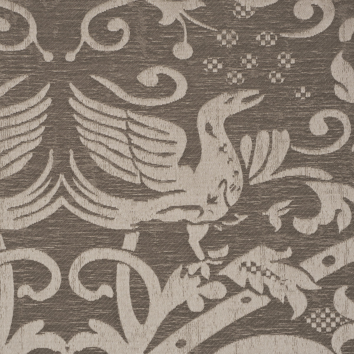 Purchase 86590 | Dougal Damask, Smoke - Schumacher Fabric