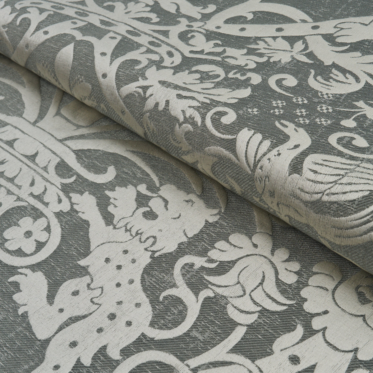 Purchase 86592 | Dougal Damask, Mist - Schumacher Fabric