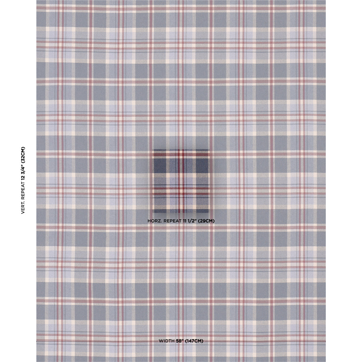 Purchase 86612 | Harris Merino Plaid, Americana - Schumacher Fabric