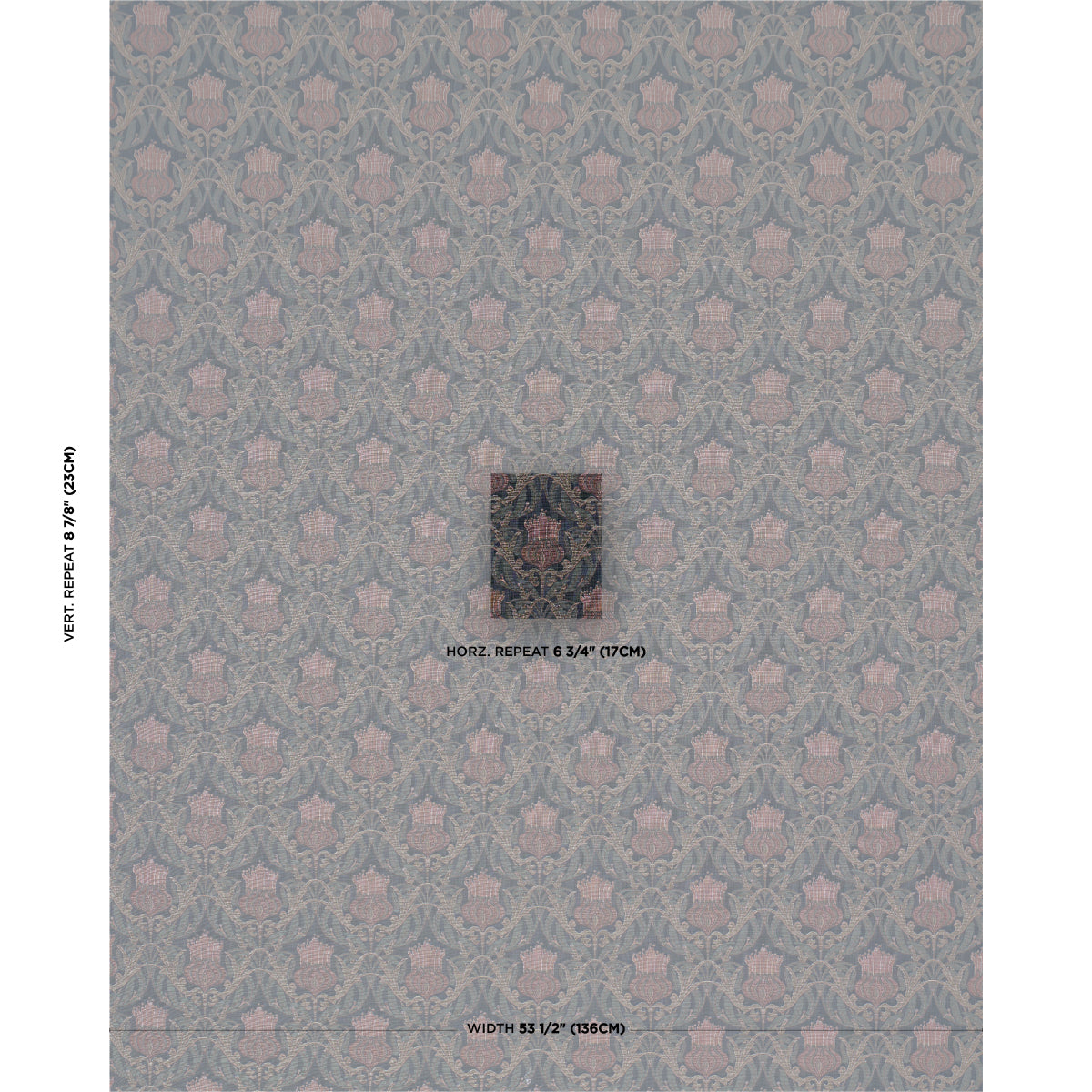 Purchase 86631 | Rowallan Trellis, Midnight - Schumacher Fabric