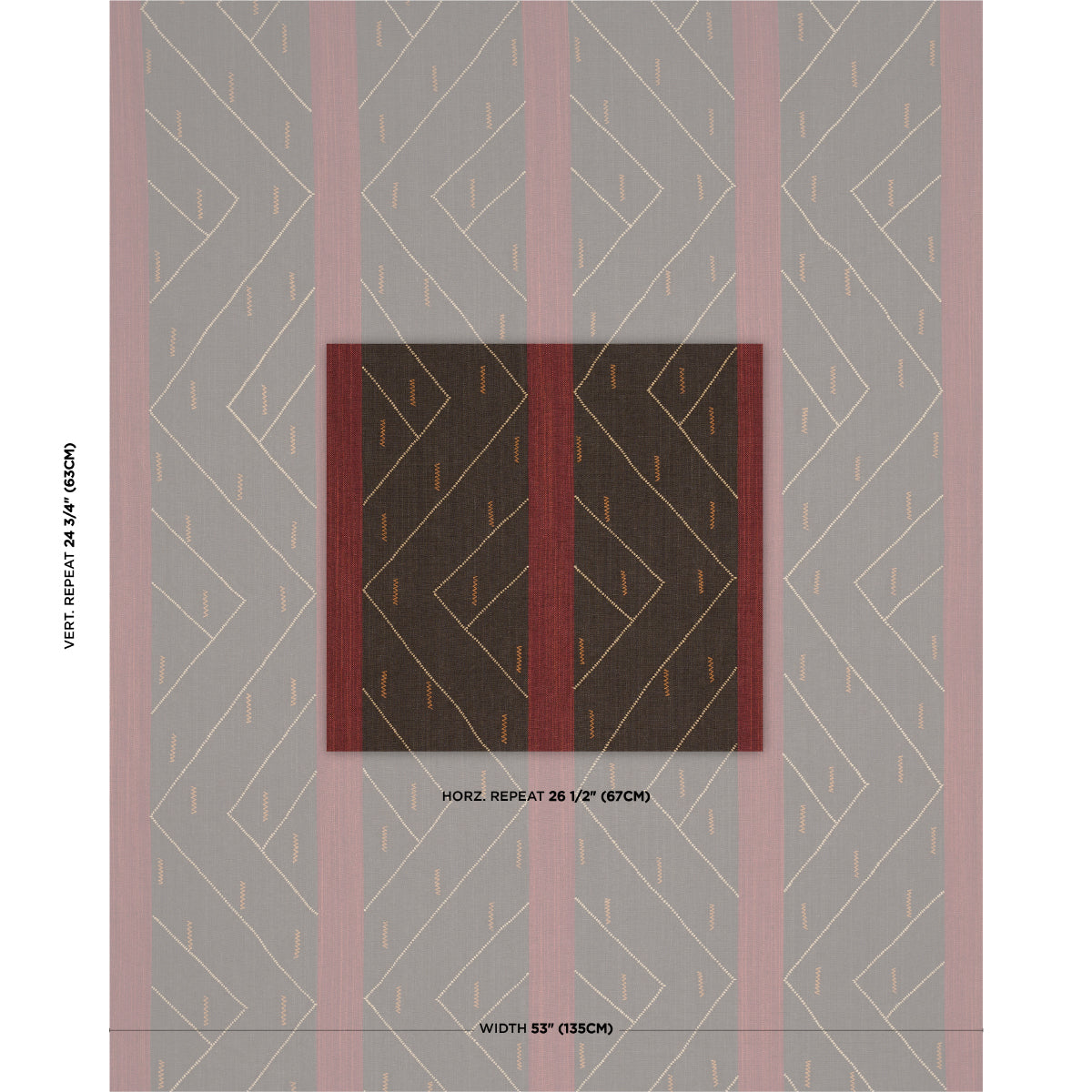 Purchase 86701 | Kapanga Embroidery, Brown - Schumacher Fabric