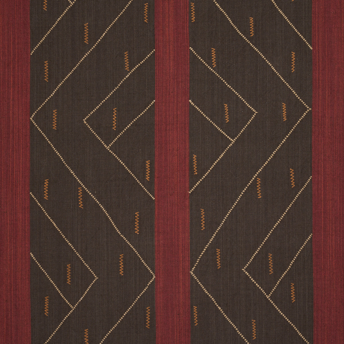 Purchase 86701 | Kapanga Embroidery, Brown - Schumacher Fabric