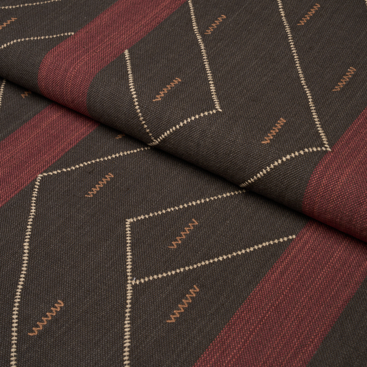 Purchase 86701 | Kapanga Embroidery, Brown - Schumacher Fabric