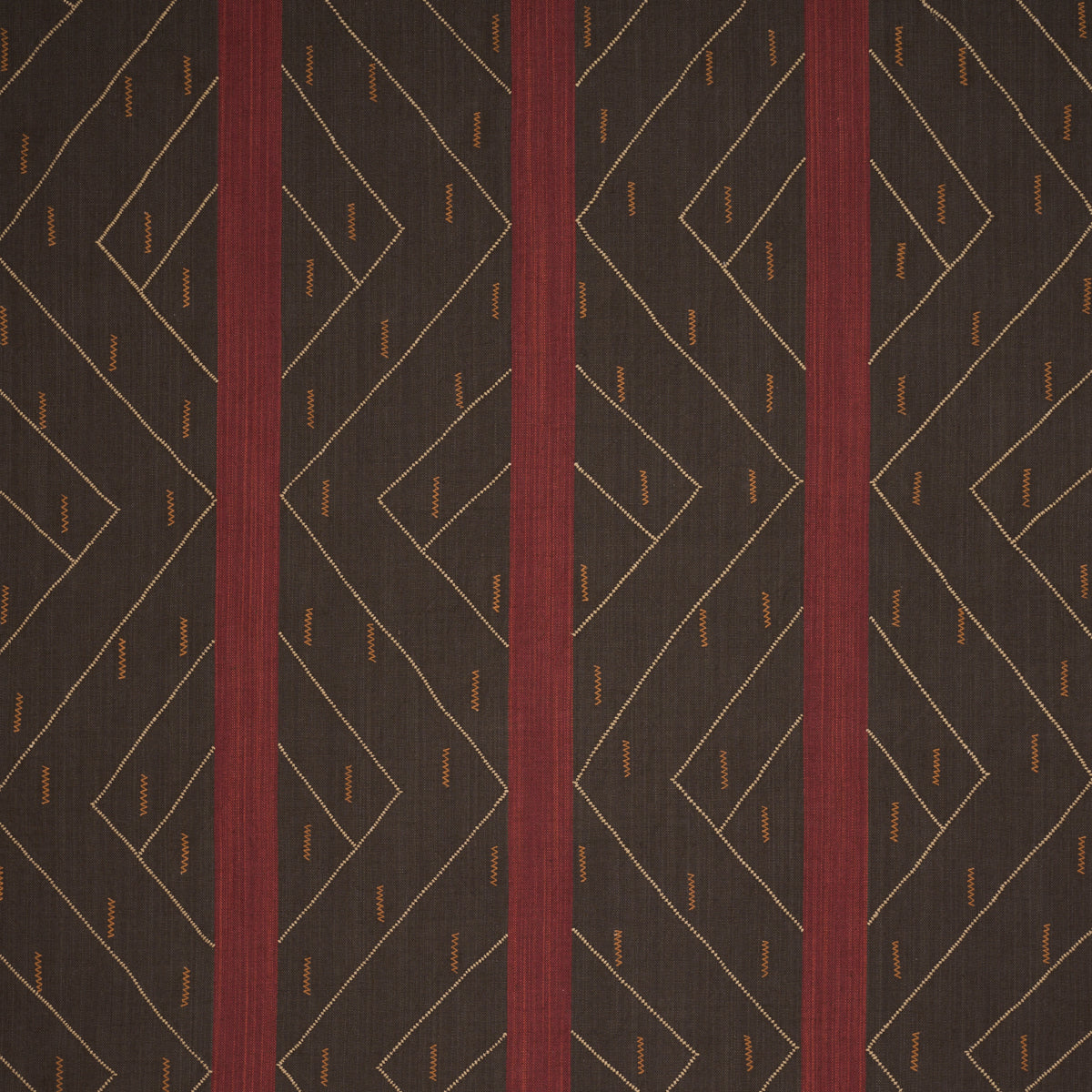 Purchase 86701 | Kapanga Embroidery, Brown - Schumacher Fabric