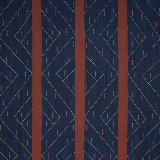 Purchase 86702 | Kapanga Embroidery, Indigo - Schumacher Fabric