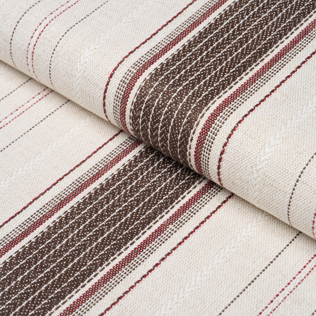 Purchase 86712 | Idris Stripe, Brown - Schumacher Fabric