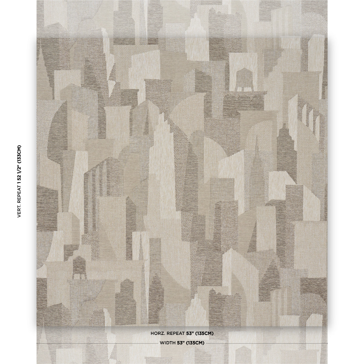 Purchase 86830 | The City'S Silent Lines Indoor/Out, Stone - Schumacher Fabric