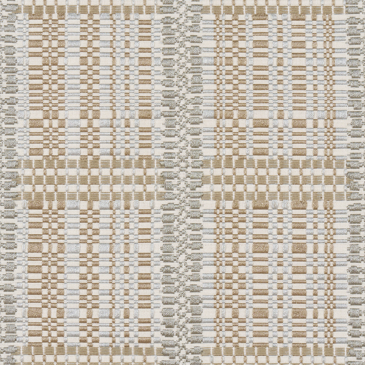 Purchase 86850 | Skyline Plaid, Stone - Schumacher Fabric
