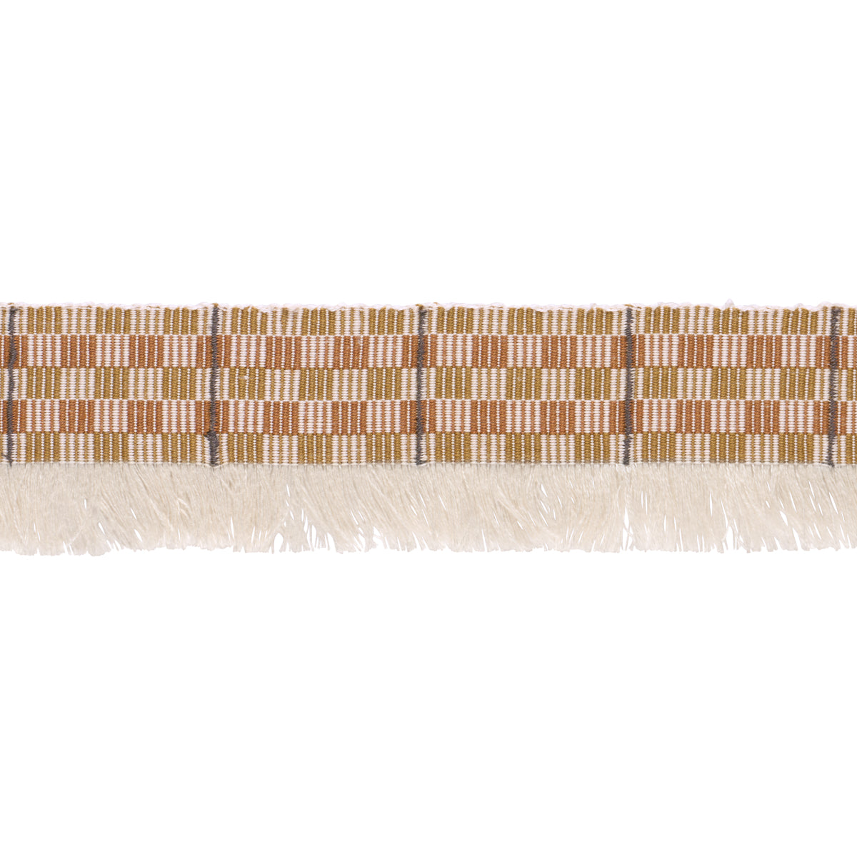 Purchase 86861 | Skyline Plaid Fringe, Bronze - Schumacher Trim