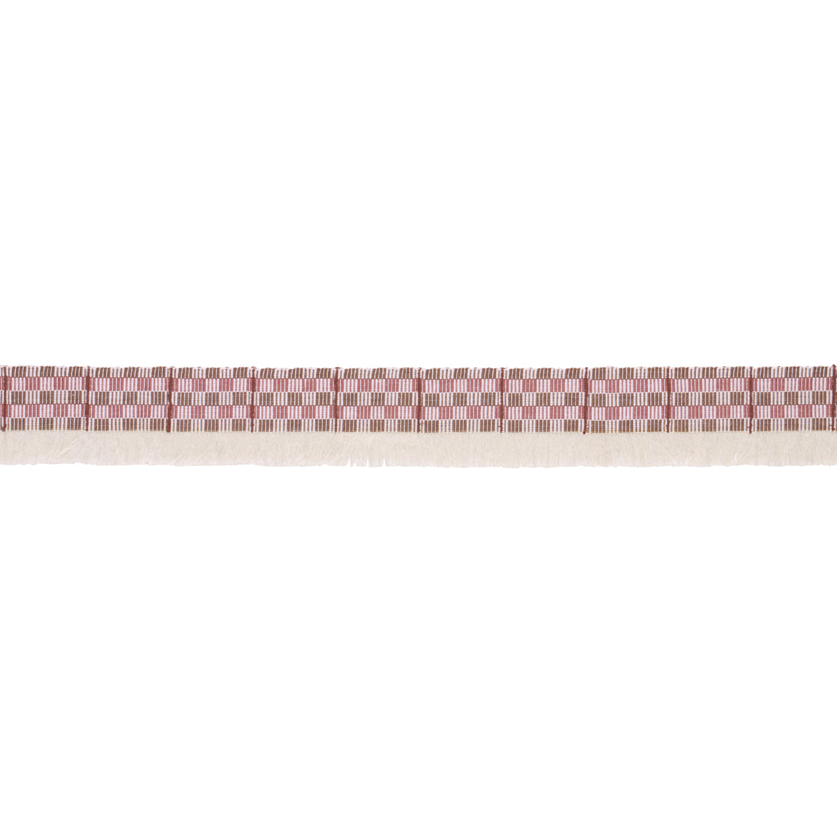 Purchase 86862 | Skyline Plaid Fringe, Merlot - Schumacher Trim