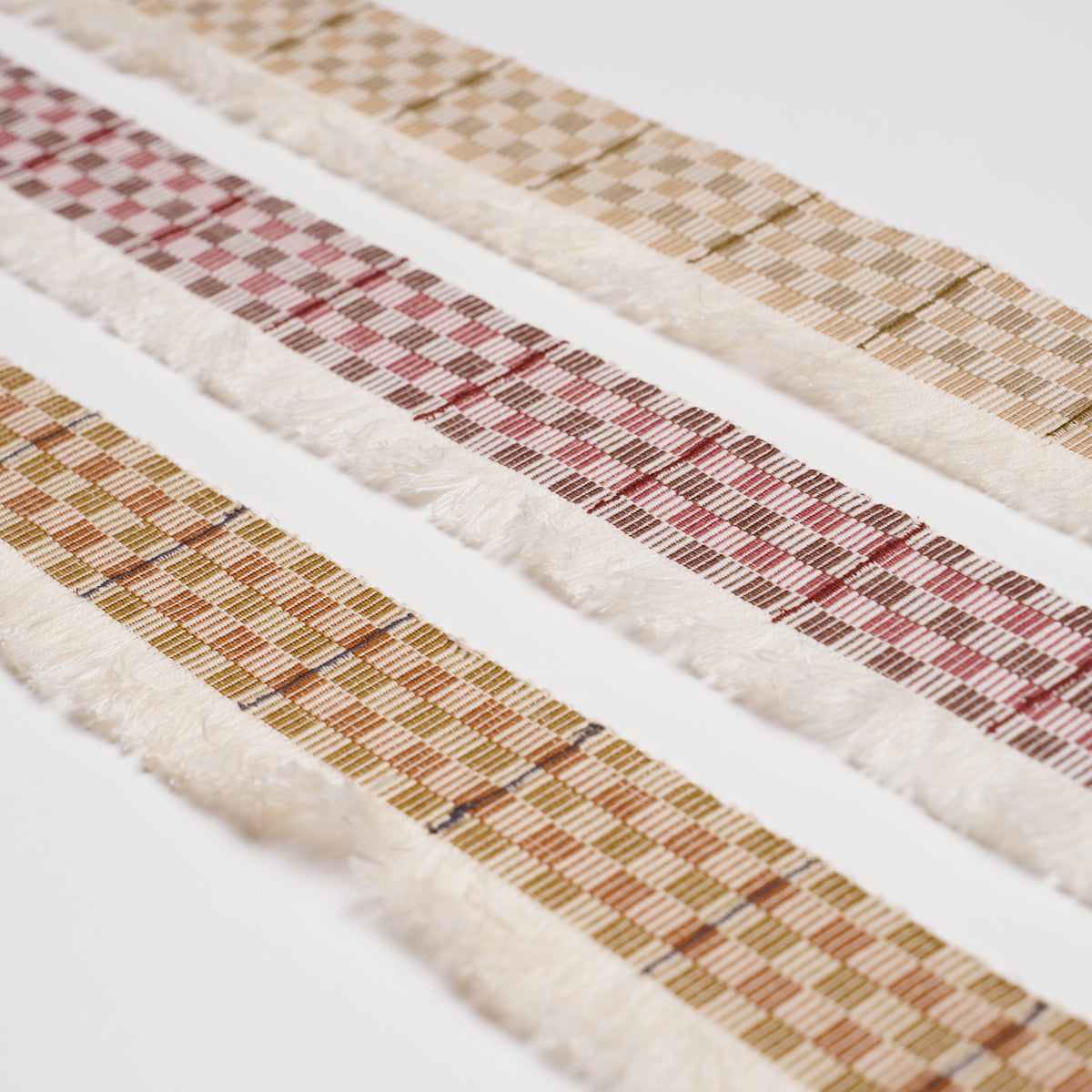 Purchase 86862 | Skyline Plaid Fringe, Merlot - Schumacher Trim