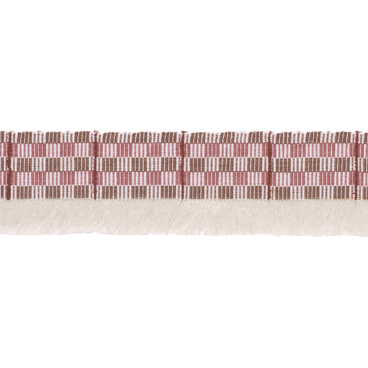 Purchase 86862 | Skyline Plaid Fringe, Merlot - Schumacher Trim