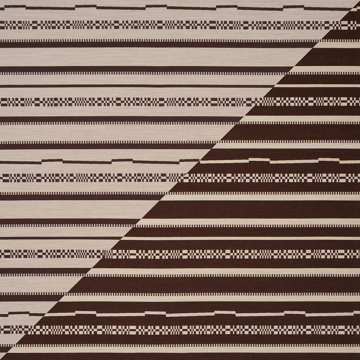 Purchase 86870 | Skyline Stripes Reversible, Americano - Schumacher Fabric