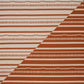 Purchase 86872 | Skyline Stripes Reversible, Burnt Orange - Schumacher Fabric