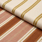 Purchase 86880 | Double Face Stripes, Terracotta Lime - Schumacher Fabric