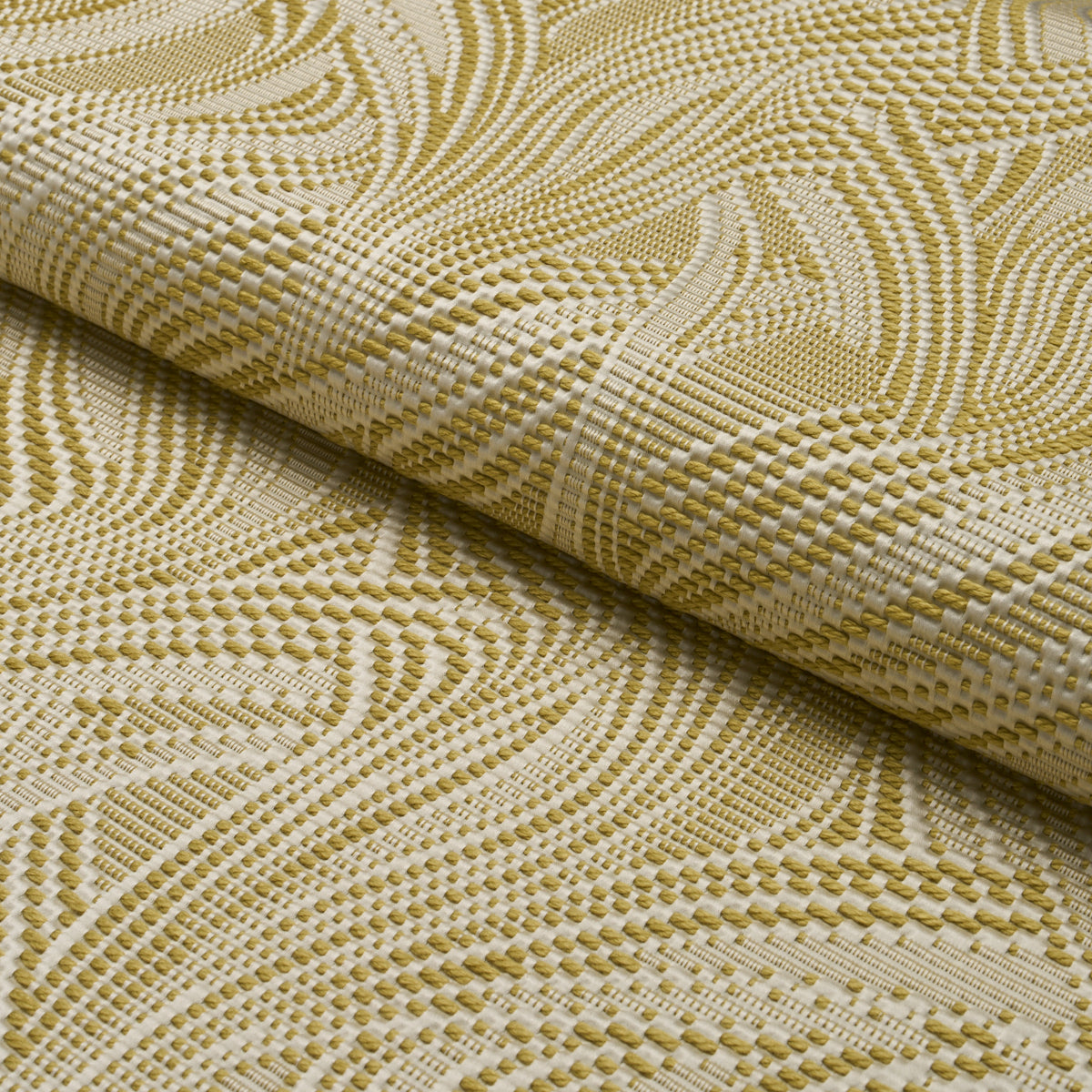 Purchase 86892 | Quilted Waves Indoor/Outdoor, Chartreuse - Schumacher Fabric