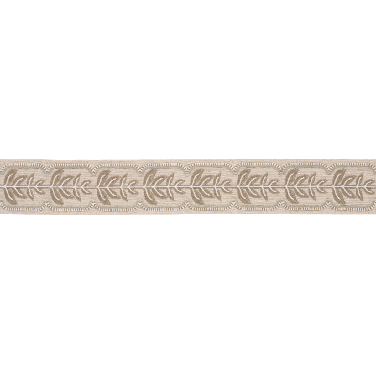 Purchase 86910 | High Line Tape, Stone - Schumacher Trim