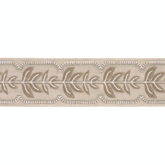 Purchase 86910 | High Line Tape, Stone - Schumacher Trim