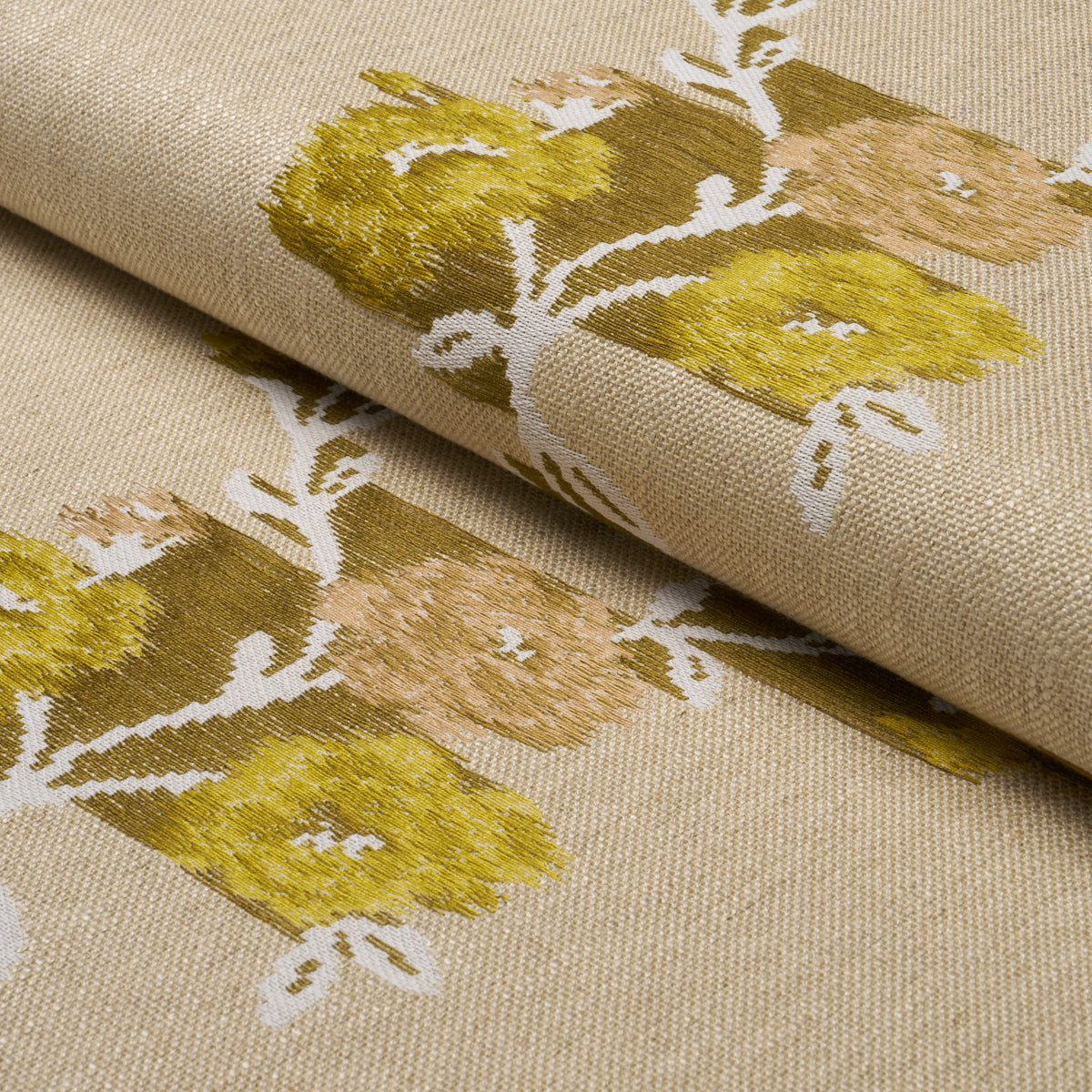 Purchase 86920 | Trace Of Connection, Silk Mustard - Schumacher Fabric