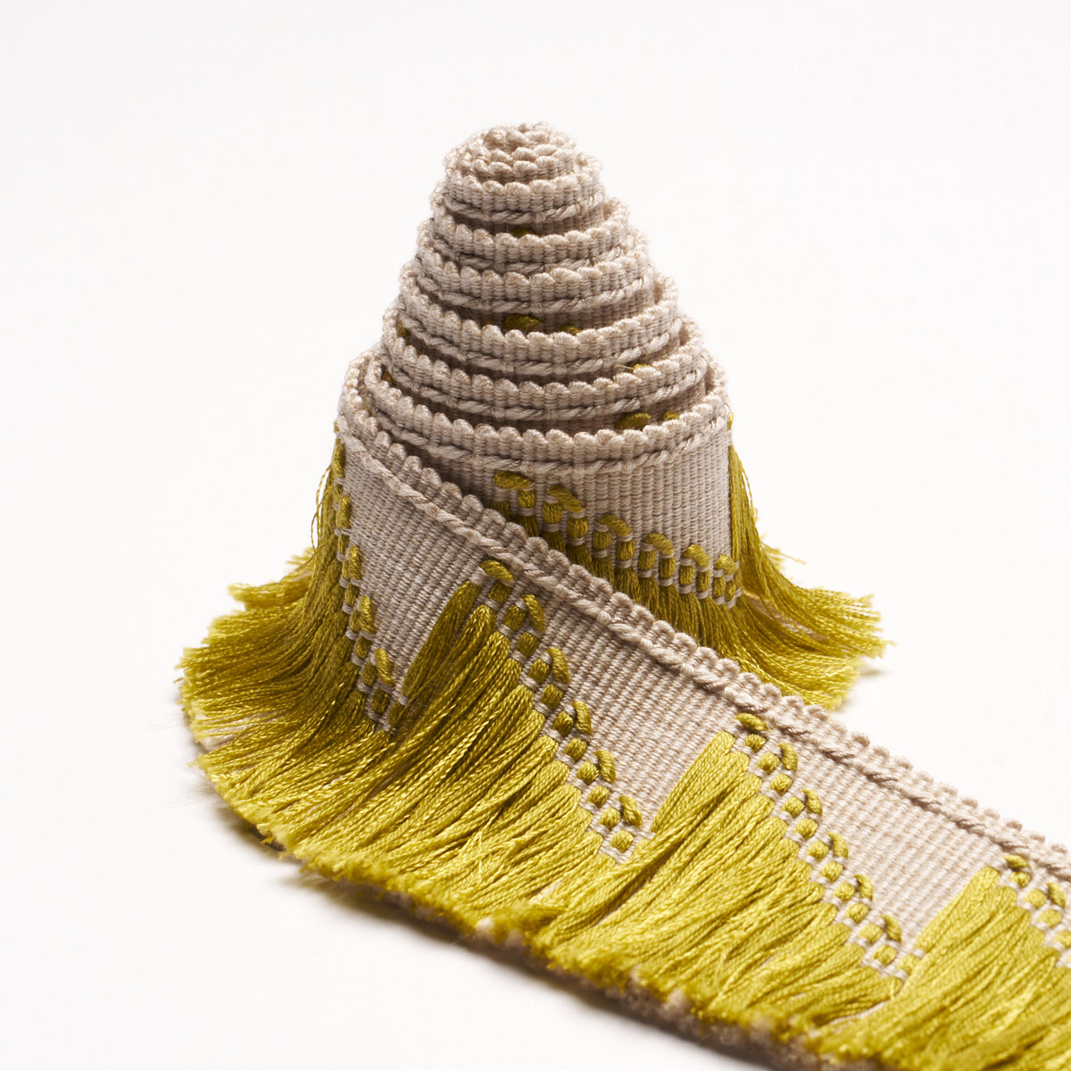 Purchase 86930 | Trace Of Connection Fringe, Chartreuse - Schumacher Trim