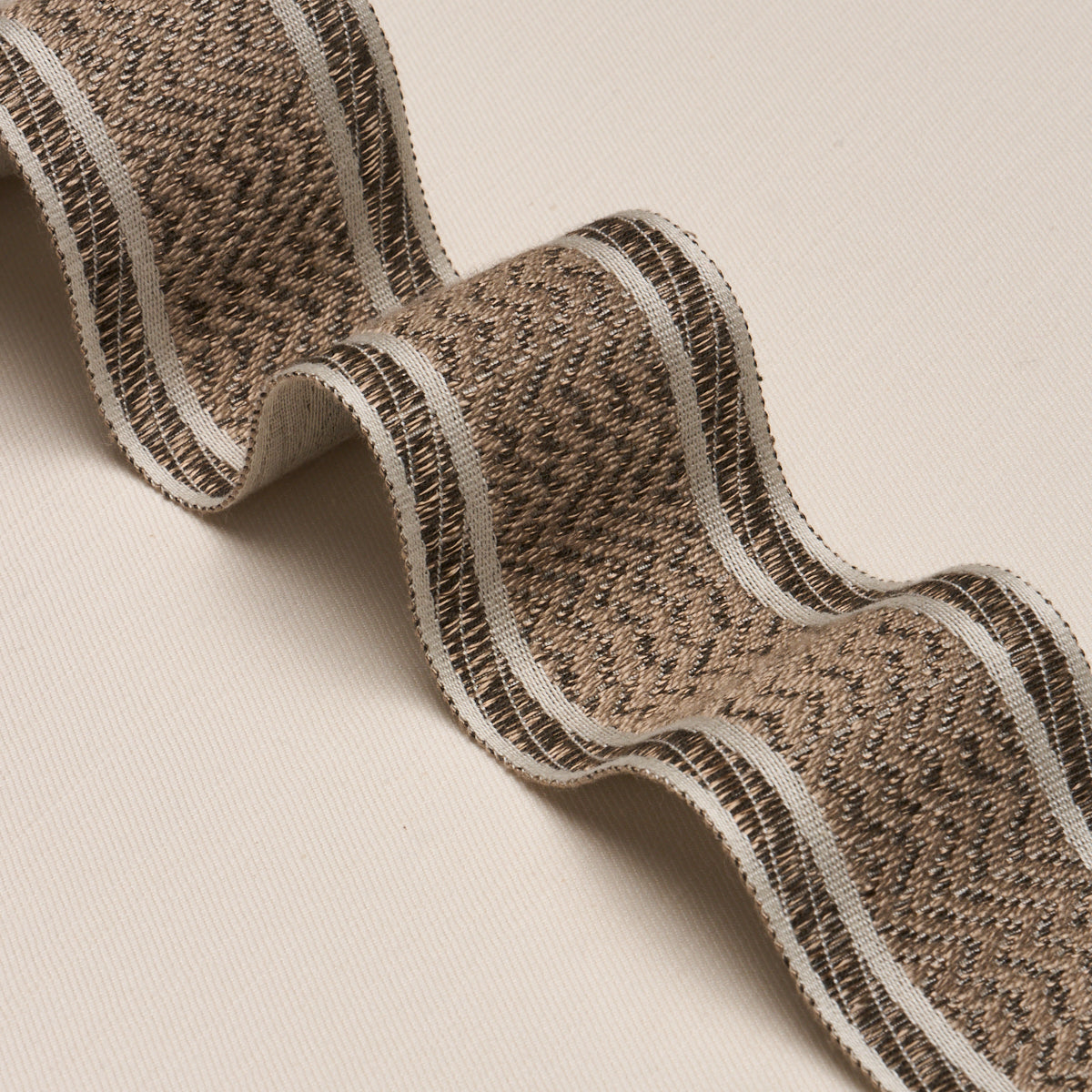 Purchase 86951 | Nightfall Skyline Tape, Metallic Brown - Schumacher Trim