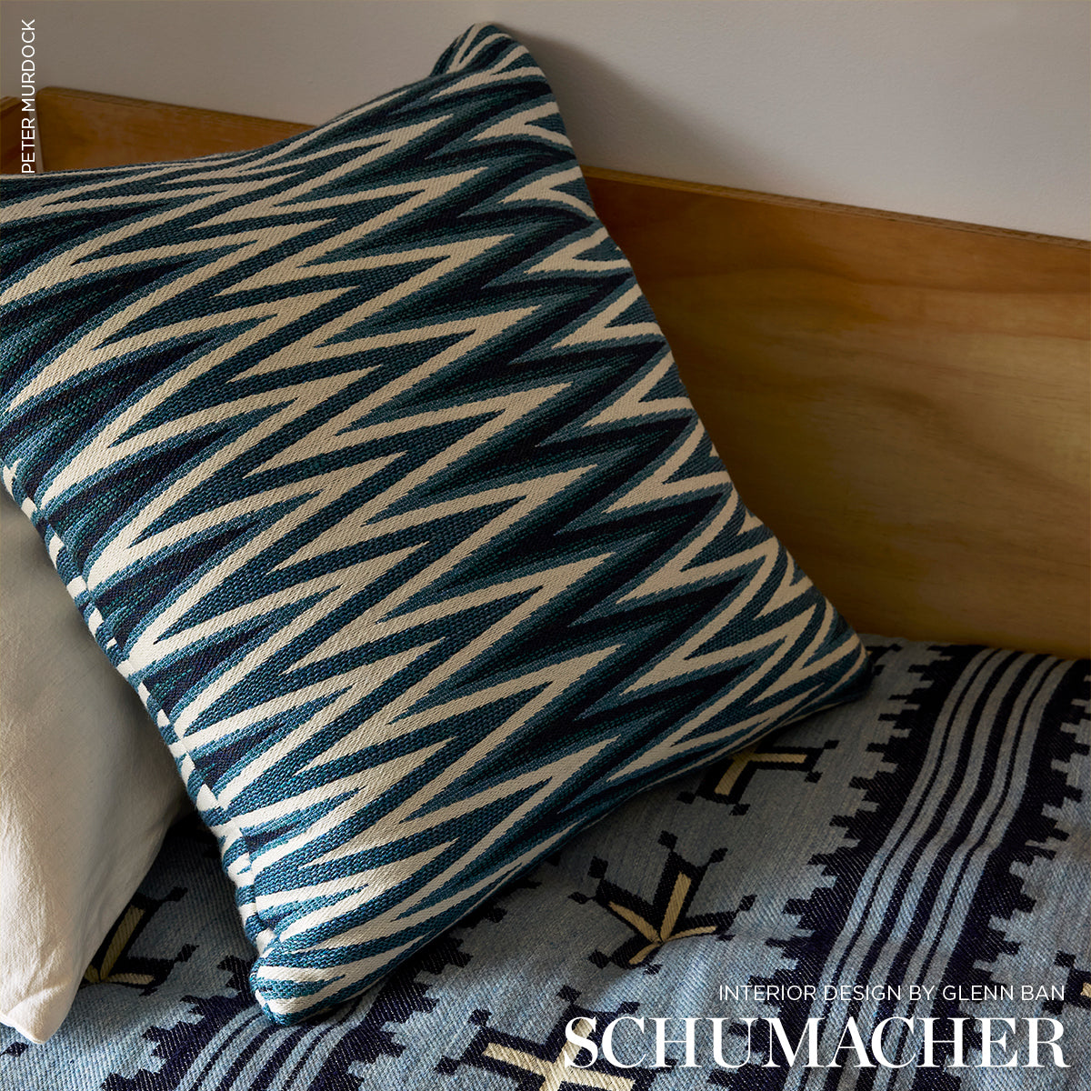 Purchase 87030 | Wedge Weave, Blue - Schumacher Fabric