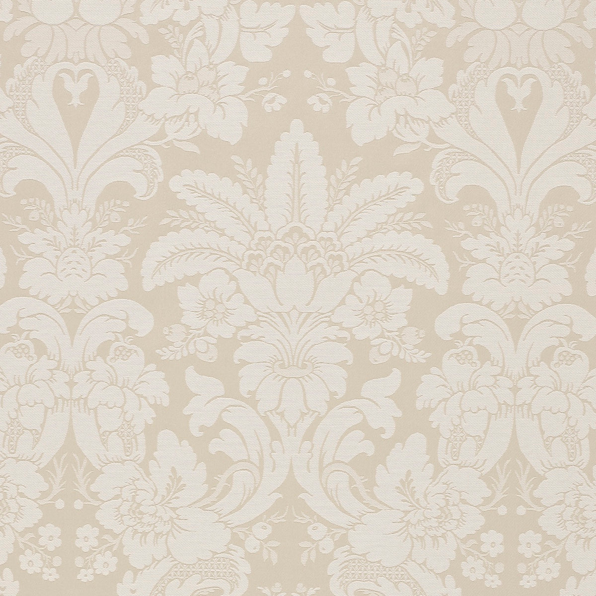 Purchase 87092 | Kennedy Damask, Ivory - Schumacher Fabric