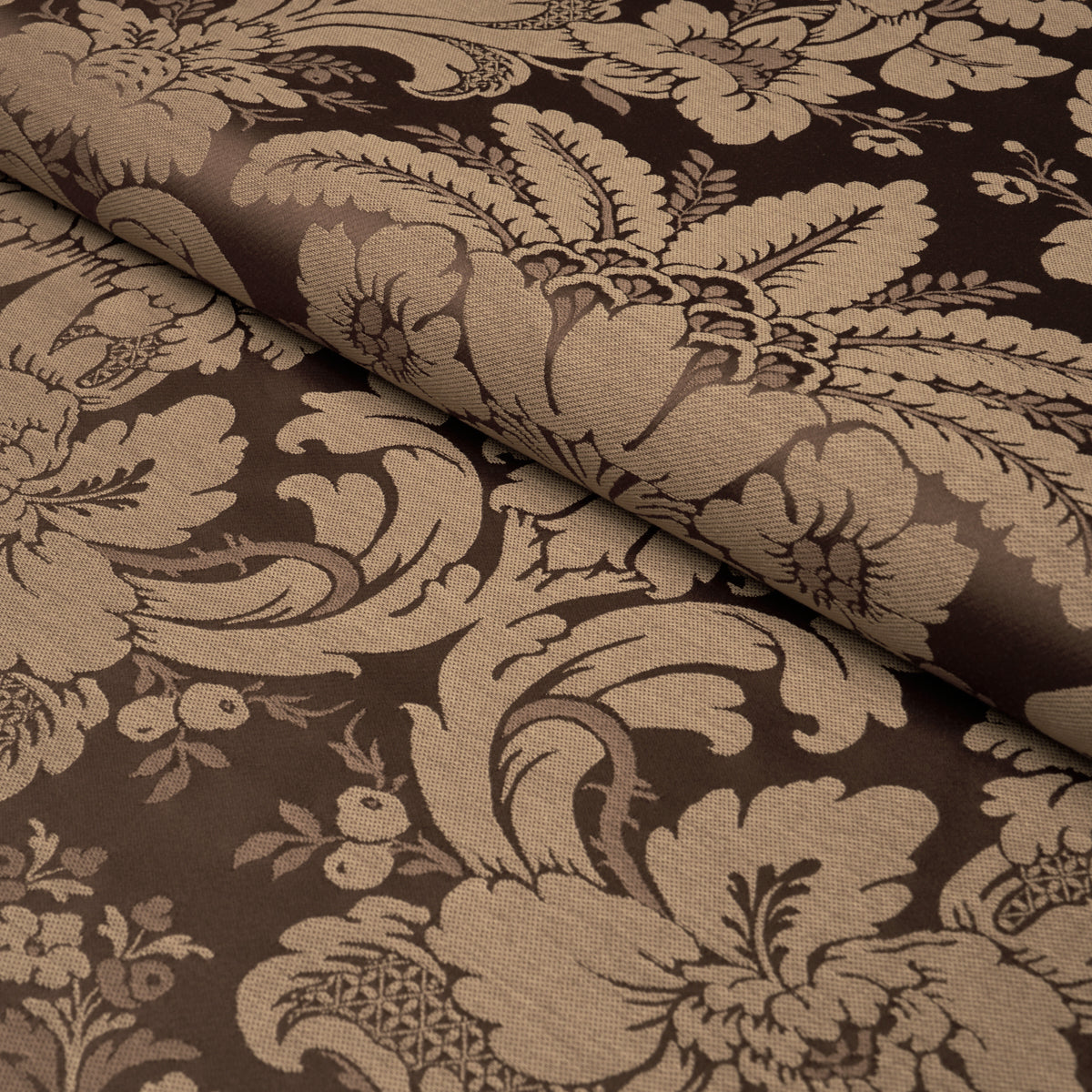 Purchase 87095 | Kennedy Damask, Brown - Schumacher Fabric