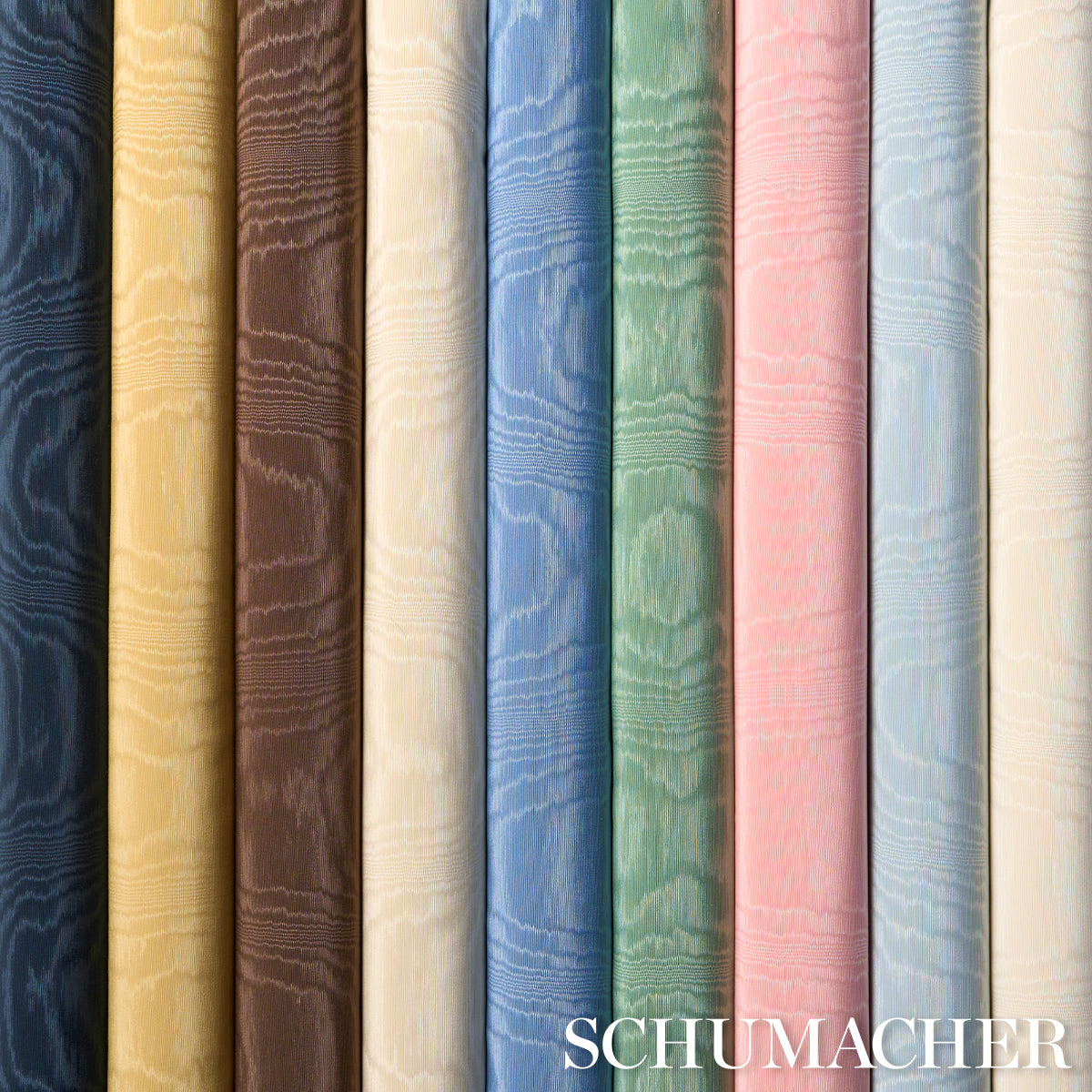 Purchase 87108 | Washington Moiré, Pink - Schumacher Fabric